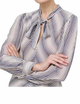 Blusa TWINSET top de mujer rayas de rayon