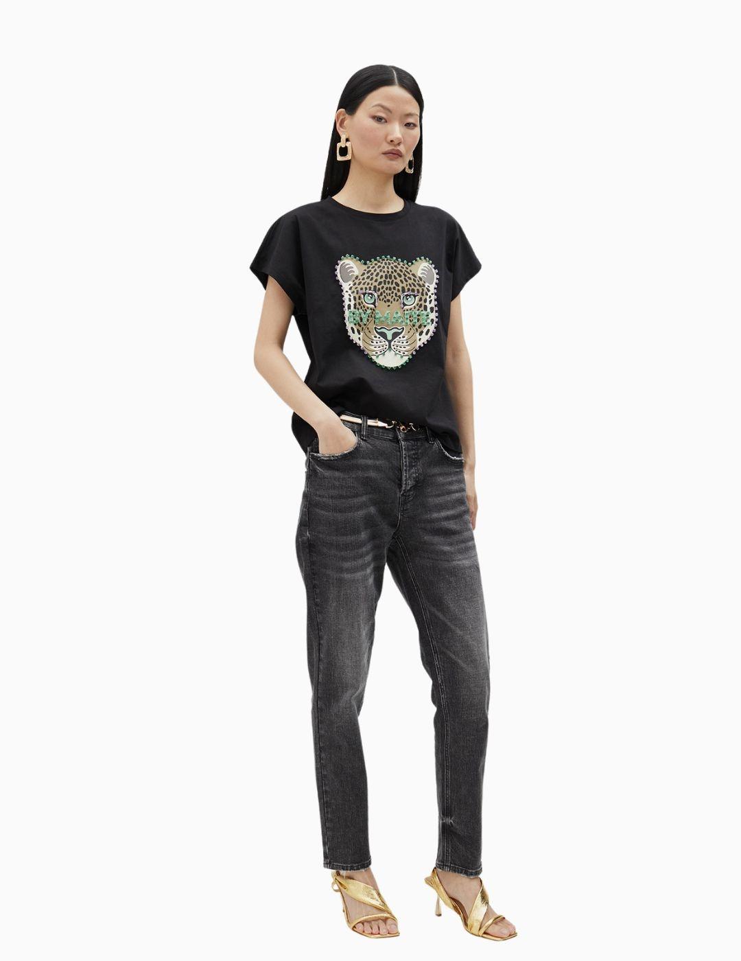 Camiseta LOLA CASADEMUNT BY MAITE leopardo 