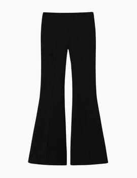 Pantalones TWINSET evasé de crepé fluido 