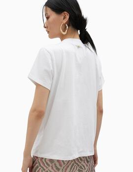 Camiseta LOLA CASADEMUNT BY MAITE león pedrería 