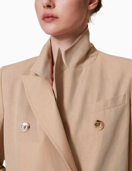 Gabardina TWINSET cruzada con botones