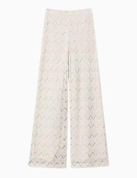 Pantalones TWINSET de encaje macramé 