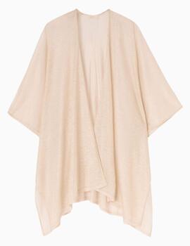 Poncho de punto de lurex