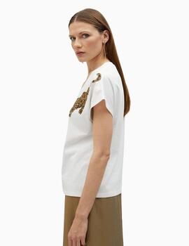 Camiseta LOLA CASADEMUNT BY MAITE pedrería tigres 