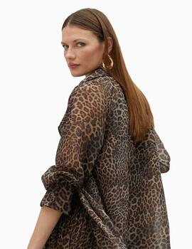 Trench LOLA CASADEMUNT BY MAITE animal print 