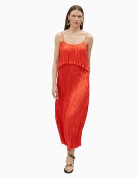 Vestido LOLA CASADEMUNT BY MAITE plisado midi
