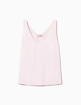 Top TWINSET de raso brillante 
