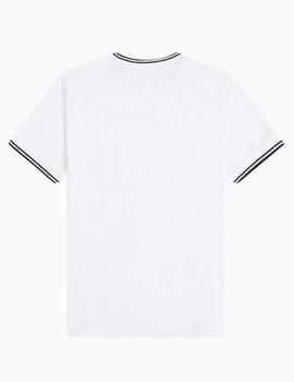 Camiseta FRED PERRY con ribete con dos franjas 