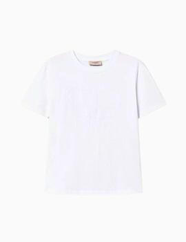 Camiseta TWINSET con bordado de logotipo Oval T 