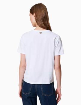 Camiseta TWINSET con bordado de logotipo Oval T 