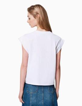 Camiseta TWINSET con aplicación de encaje 