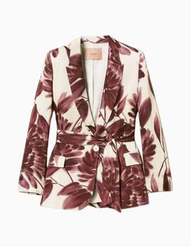 Chaqueta TWINSET blazer con estampado de flores 