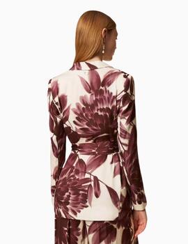 Chaqueta TWINSET blazer con estampado de flores 