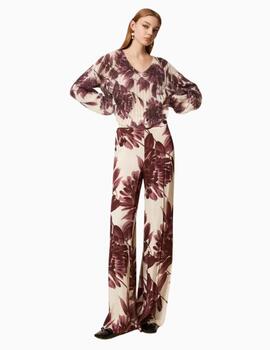 Jersey TWINSET de mezcla de mohair de flores 