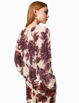 Jersey TWINSET de mezcla de mohair de flores 