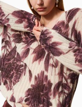 Jersey TWINSET de mezcla de mohair de flores 