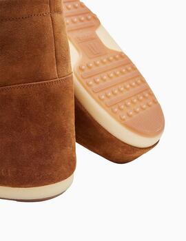 BOTAS MOON BOOT ICON LOW TAN DE ANTE SIN CORDONES