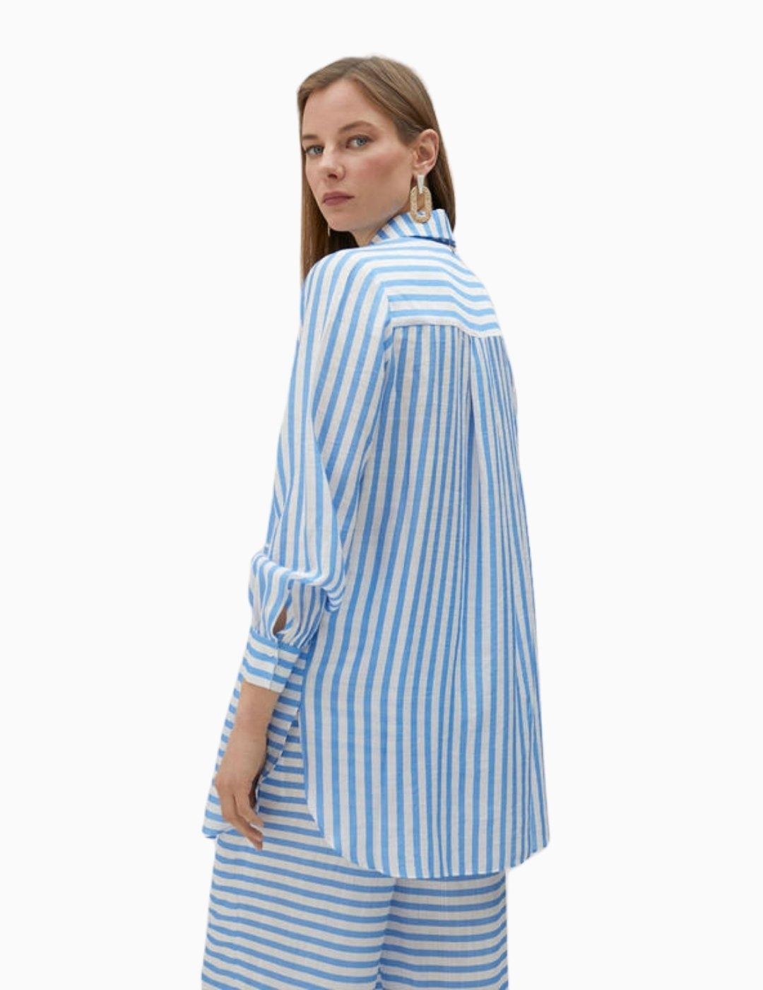 CAMISA LOLA CASADEMUNT RAYA BIDIRECCIONAL AZUL