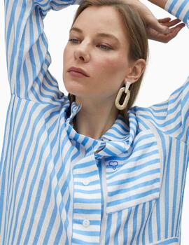 CAMISA LOLA CASADEMUNT RAYA BIDIRECCIONAL AZUL