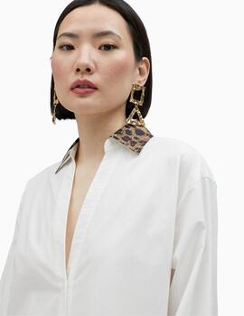 CAMISA LOLA CASADEMUNT EXTRALARGA ESTAMPADO LEOPAR
