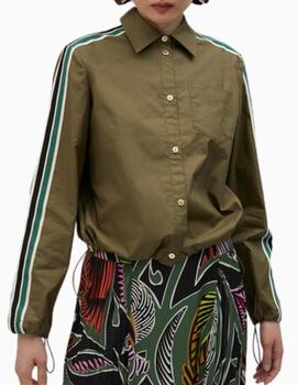 CAMISA LOLA CASADEMUNT POPEL CON GOMA EN LA CINTUR