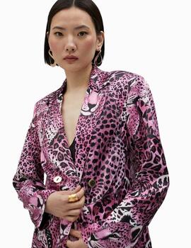 BLAZER LOLA CASADEMUNT ANIMAL PRINT ROSA