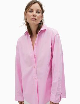 CAMISA LOLA CASADEMUNT POPELÍN OVERSIZE ROSA
