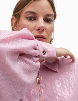 BOMBER LOLA CASADEMUNT LENTEJUELAS ROSA