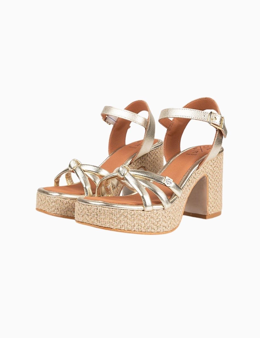 SANDALIAS POPA JOLLA MULTI LAMINADA ORO Y PLATA