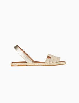 MENORQUINA POPA PLANA MENDOZA FLECOS BEIGE