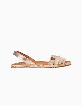 MENORQUINA POPA PLANA MENDOZA FLECOS BEIGE