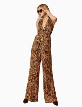 CHALECO TWINSET DE JACQUARD ANIMAL PRINT