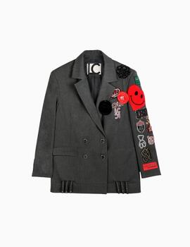 AMERICANA  LOLA CSDM OVERSIZE CRUZADA PARCHES