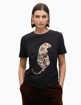 CAMISETA LOLA CSDM  TIGRE PEDRERIA NEGRO