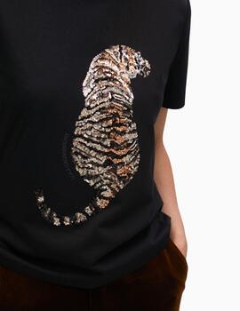 CAMISETA LOLA CSDM  TIGRE PEDRERIA NEGRO