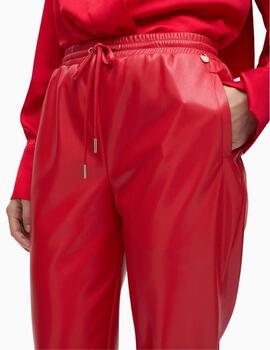 PANTALÓN LOLA CSDM PU JOGGER ROJO