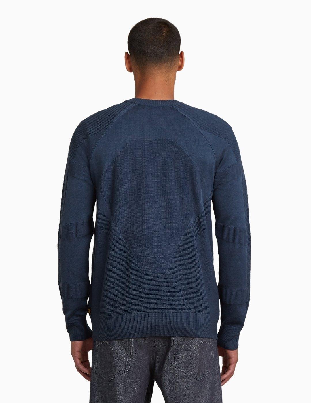 JERSEY G-STAR 3D BIKER R KNIT AZUL