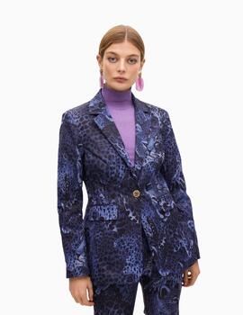 AMERICANA LOLA CSDM FITTED ANIMAL PRINT AZUL
