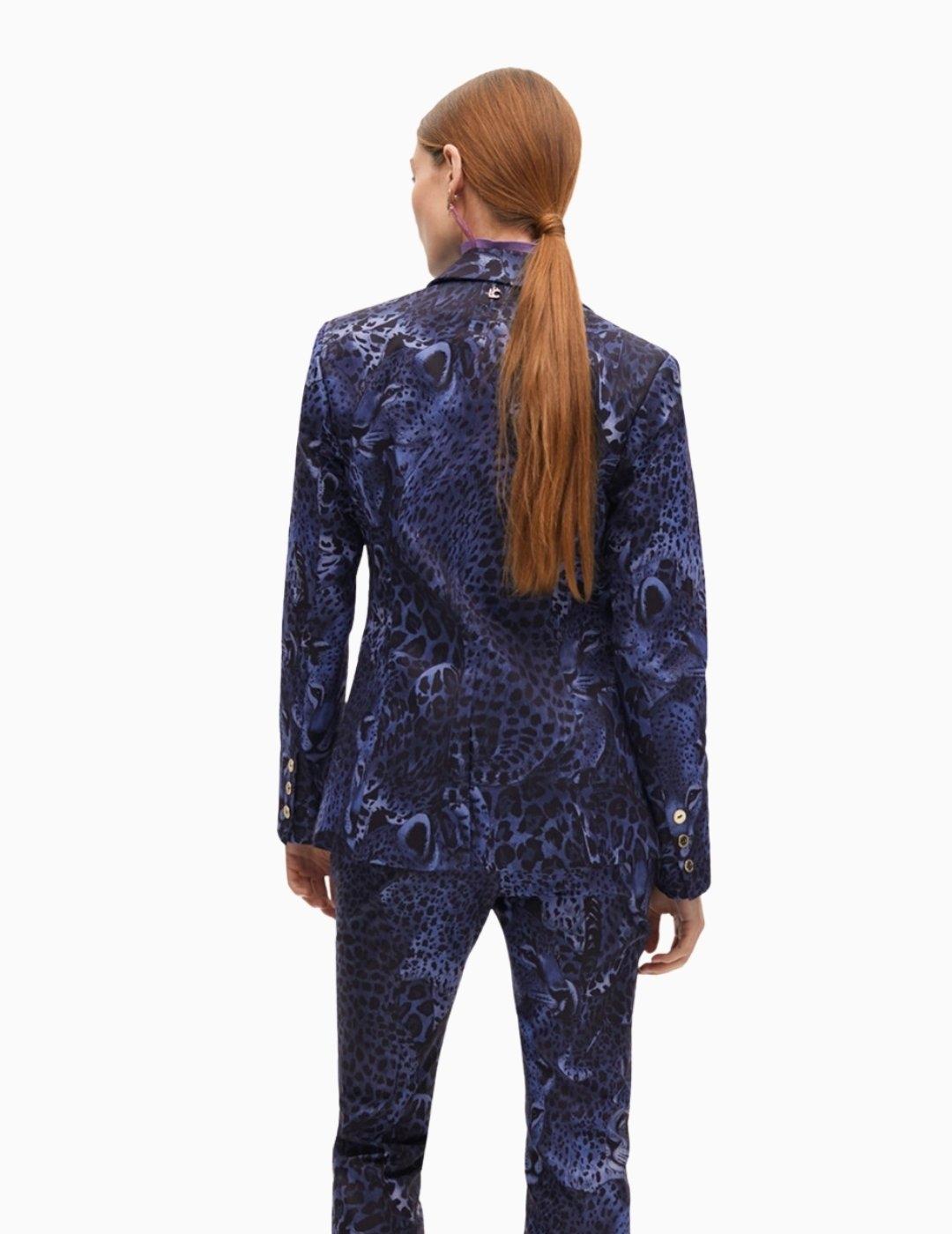 AMERICANA LOLA CSDM FITTED ANIMAL PRINT AZUL