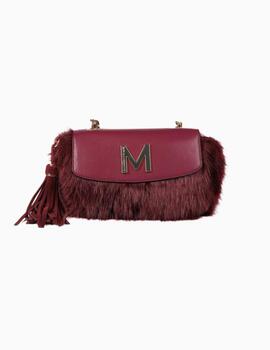 BOLSO LOLA CSDM BY MAITE PELO CON SOLAPA BURDEOS