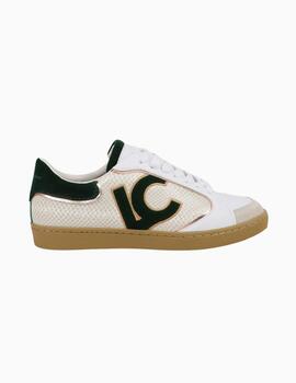ZAPATILLAS LOLA CSDM DETALLE SERPIENTE Y PIEL VERD