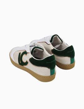 ZAPATILLAS LOLA CSDM DETALLE SERPIENTE Y PIEL VERD