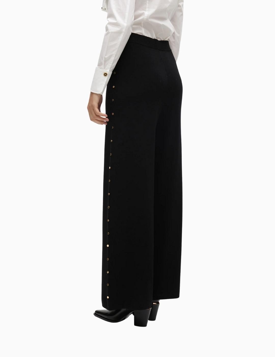 PANTALÓN  LOLA CSDM RECTO PUNTO TACHAS LATERALES