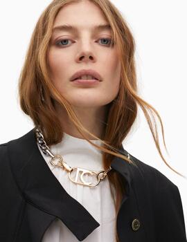CHAQUETA LOLA CSDM CINTURA AJUSTABLE NEGRO