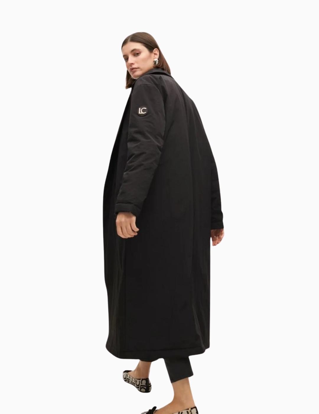 TRENCH  LOLA CSDM LARGO PLUMA LIGERO NEGRO
