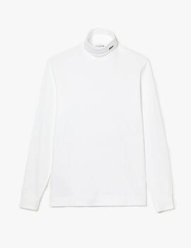 Camiseta Lacoste en algodón ecológico con cuello