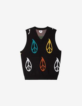 Chaleco Obey Peaced Sweater Vest  Black  Multi