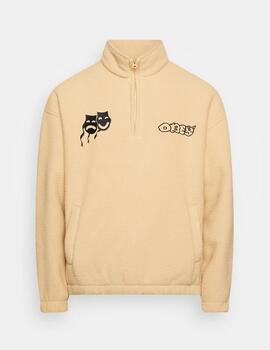 Chaqueta Obey Pulp Mock Neck Pullover Oat Milk