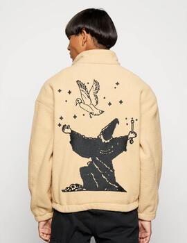 Chaqueta Obey Pulp Mock Neck Pullover Oat Milk