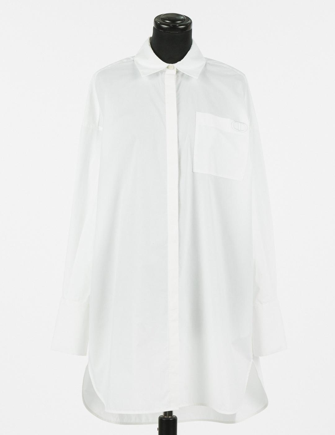 Camisa-Vestido Twinset blanco  botones